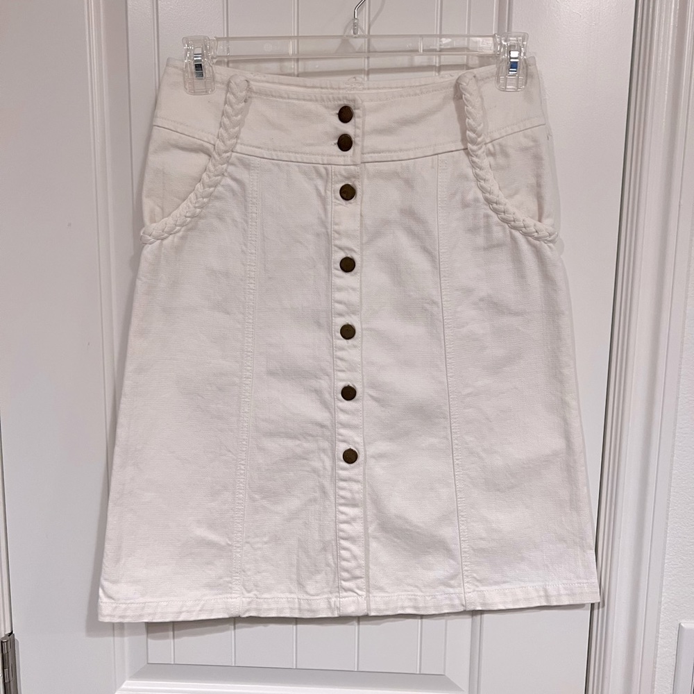 H&M denim skirt with braided details